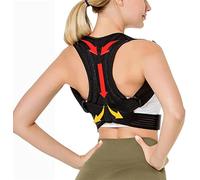 WHSY127 Invisible Back Corrector Back Brace Extended Support Belt Adjustable Back Spine Lumbar Correction (Color : Black, Size : XL code) Tools Beautiful