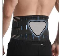 WHSY127 Waist Belt Back Removable Pad Adjustable Lumbar With Fixed Support Support(Black-With pad,XL) Beautiful