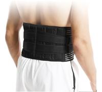 WHSY127 Waist Belt Mens Womens Back Support Braces Adjustable With Lumbar Cushion Support(Black-a,M) Beautiful