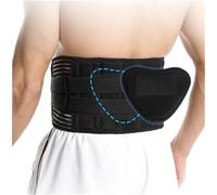 WHSY127 Waist Belt Mens Womens Back Support Braces Adjustable With Lumbar Cushion Support(Black-b,S) Beautiful
