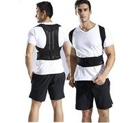WHSY127 XS-5XL Plus Brace For Student Teenagers Women Men Back Straightener Scoliosis Hunchback Correction Adjustable Trainer Corrector (Color Black, Size : L/L ui Beautiful