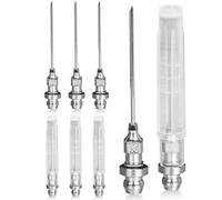 Whtawtaw 8pcs Bearing Grease Injector Needle, Small Grease Needle Nozzle, Removable Grease Gun Needle Tip Dispenser Grease for Fitting for Ball Joints Tool