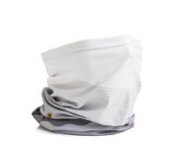 WHTE MOSS Performance Cooling neck gaiter - UPF50+ Ultra Soft & Breathable all season sport mask for Men and Women, Moutain White, Adult