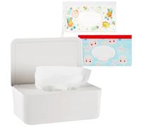 Whthteey Dust-Proof Wipes Dispenser Easy Open and Close Plastic Wipes Case for Boys and Girls