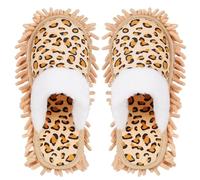 Whthteey Microfiber Mop Slippers House Floor Dusting Slippers for Kitchen Office (Women 7-9/Men 5-7)