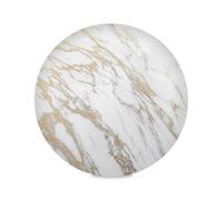 Whtie Granite Marble Copper Scratches Round Placemats for Dining Table Mats Set of 4, Washable Place Mats for Kitchen Table