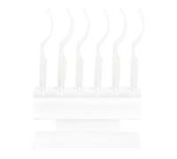 Whtkoph 12 Pieces Eyelashes Display Stick Eyelash Extension Sticks with Display Stand Eyelash Display Holder Lashes Grafting Tools Lash Organization, clear