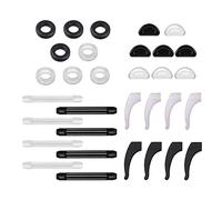Whtkoph 18 Pairs Eyeglasses Retainers Silicone Glasses Retainers Repair Kit Temple Tips Ear Hook Grips Nose Pad Accessories Soft Waterproof Suitable for Kids, 16 Pairs