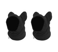 Whtkoph 2x Winter Pet Earmuffs, Quiet Ear Cover for Dogs, Windproof, Adjustable Hoodie, Soft, Dog Hat for