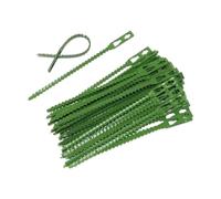 Whtkoph 50 Pcs Adjustable Plant Ties, Multi-Functional Zip Ties for Gardening and Office, 17cm