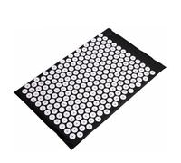 Whtkoph Acupressure Massage Pad with Like Base and Stitched Border for Shape Retention and Support Suitable for Stretching and Calm Moments At Home, Black