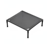 Whtkoph Cat Bed Elevated Cot Raised Sleeping Couch Oxford Cloth Breathable Sturdy PVC Frame Suitable for Indoor Lounge Outdoor Travel Camping, Large, Oxford Black