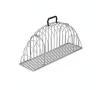 Whtkoph Cat Grooming Cage Wire Frame Pet Carrier Secure Iron Construction Double Door Opening Lightweight Portable Design Suitable for Home Care Outdoor Transportation, Silver, Xl