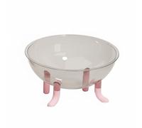 Whtkoph Cat Sleeping Nest Elevated Pet Bed Transparent Lounger Space Capsule Structure PET Dampness Resistant Interior Four-Season Comfort Suitable for Home Office, Pink