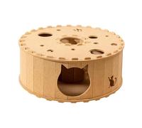 Whtkoph Cat Tunnel Play Center: Cozy, Warm Cat Nest for Small, Medium And Large Cats - Ideal for Romping And Playing, brown