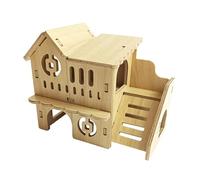 Whtkoph Cozy Small Animal Sanctuary, Wooden Retreat for Tiny Creatures, Style B