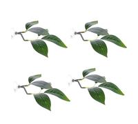 Whtkoph Decorative Aquarium Cushion in The Shape of A Betta Leaf, Suction Cup Decoration That Provides A Habitat for Resting, Sleeping And Hiding, 4Pcs