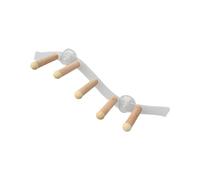 Whtkoph Deluxe Wooden Bird Perch Set with Reliable Suction Cup Mount, style B