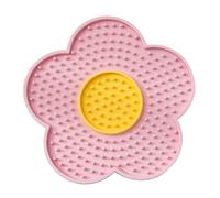 Whtkoph Dog Lick Mat, Peanut Butter Lick Mat, Enrichment Toy with Suction Cups, Slow Feeder Bowl for Dogs, Pink