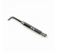 Whtkoph Ear Acupressure Massager Double Ended Tool Ear Reflexology Auriculotherapy Hook Pressure Point Pen and Broad End Suitable for Home routines Practice Travel, Stainless Steel