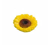 Whtkoph Floral Display Artificial Resin Ornaments Buoyant Botanical Decorations Lifelike Blossom Figurines Waterproof Tabletop Home Decor Suitable for Pond Bird Bath Fairy Garden, Gardenia