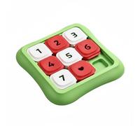 Whtkoph Interactive Intelligence Sliding Treat Puzzle Feeder Pet Toy HIPS Construction Suitable Aid Setting, Green
