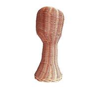 Whtkoph Mannequin Head Rattan Mannequin Head Model Display Stand Hat Rack Stand Hairpiece Holder Made From Rattan Suitable for Home Decoration Sal, Style A
