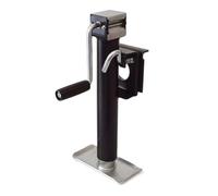 Whtkoph Manual Jack Trailer Jack Side Wind Jack Side Crank Jack Mounting With On Installation And Metal Base Suitable for towing setups trailer storage yard work, 10 Inch