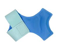Whtkoph Nylon Ankle Ice Pack Reusable Brace Support with Hook and Loop Straps and Pliable Gel for 360 Degree Coverage Suitable for Sports Injuries, Nylon Without Edging