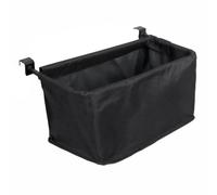 Whtkoph Outdoor Cart Storage Wagon Bag Organizer Rear Pocket Cargo Bin Accessory Foldable Oxford Cloth with Hooks Suitable for Camping Trips Park strolls Farmers Markets picnics, Black
