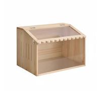 Whtkoph Reptile Terrarium Wooden Enclosure Vivarium Habitat Tank With Manual Temperature Control And Convective Ventilation Shatter Resistant Panels Suitable, 60-40-40cm