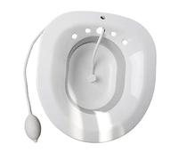 Whtkoph Toilet Sitz Bath Tub Over Toilet Soaking Basin Foldable Flusher PP Portable for Hemorrhoids Postpartum Recovery Suitable for Women Men