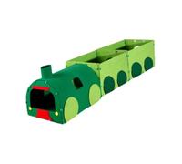 Whtkoph Train-Shaped Cat Tunnel with Hole, 2 Play Entrances, Ideal for Kittens And Ferrets, 3 sections