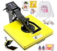 Whubefy Heat Press Machine 15 x 15 inch Slide-Out Digital Clamshell Heat Press Machine for T-Shirt Printers Heats Quickly and Evenly. Sublimation Shirt Press Machine for Mouse Pad Pillow Coaster