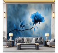 WHUOEUCO 3D Photo Wallpaper Chinese Style Floral 250x175 cm Fashion Decoration Wall Mural, Non-Woven Wallpaper, for Living Room Bedroom Dining Room Wall Art Painting