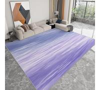 WHUOEUCO Area Rug for Living Room Bedroom Purple Abstract Texture 80x150cm Modern 3D Print Washable Carpet, Soft Short Pile Rug for Kids Room Indoor Decor