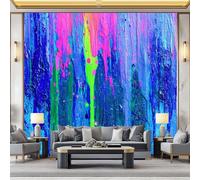 WHUOEUCO Photo Wallpaper Abstract Paint Graffiti 200x140 cm Fashion Art Wall Mural Non-Woven Large 3D Poster, Living Room TV Background Bedroom Decoration Mural