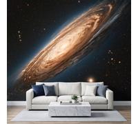 WHUOEUCO Wallpaper Cosmic Spiral Galaxy 3D Wall Mural | Outer Space Nebula Non-Woven Photo Wallpaper 200x140 cm, Living Room Bedroom Kids Room Wall Covering Art Poster, Custom Size
