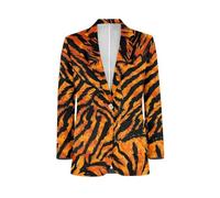 WHUVUMFY Men's Casual Blazer One Button Lightweight Sport Coats Slim Fit Suit Jacket with Pockets Business Blazer XS-5XL, Tiger Print, 3XL