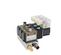 WHVAVFQI 3V310-10-NC normally closed solenoid valve block with silencer accessories base manifold DC12v 24v AC110v 220v 3 ports(DC24V 10mm fittings,7 Stations)