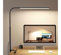 WHW3WIN LED Desk Lamp with Clamp - Flexible Gooseneck - 5