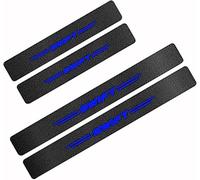 whwfc 4 Pcs Car Carbon Fiber Door Sill Protectors Strips for Suzuki Swift, Threshold Stickers Kick Plates Accessories,A