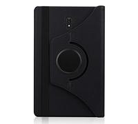 WHWOLF Compatible with Samsung Galaxy Tab A 10.5 SM-T590/T595 Protective Case, 360 Degree Rotating Stand Case, Retro PU Leather Folio Cover, Tablet Protective Case - Scratch-Resistantblack