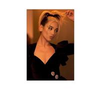 WHWRHQ Exclusive Art Dynamic Singer Dua Lipa Portrait Poster 2 Canvas Poster Bedroom Decor Landscape Office Room Decor Gift 20x30inch(50x75cm)