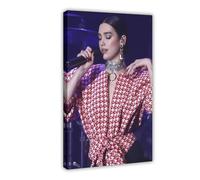 WHWRHQ Exclusive Art Dynamic Singer Dua Lipa Portrait Poster 6 Canvas Poster Bedroom Decor Landscape Office Room Decor Gift 24x36inch(60x90cm)