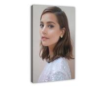 WHWRHQ Exclusive Art Elegant Actress Jenna Coleman Aesthetic Portrait Poster 5 Canvas Poster Bedroom Decor Landscape Office Room Decor Gift 20x30inch(50x75cm)