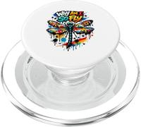 Why Am I So Fly Dragonfly Entomology Humor Streatwear PopSockets PopGrip for MagSafe