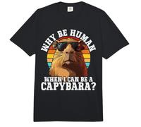 Why Be A Human When I Can Be A Capybara Comfort Colors Adult Heavyweight T-Shirt