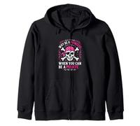 Why Be A Princess When You Can Be A Pirate Girl Costume Zip Hoodie