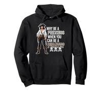 Why Be A Princess When You Can Be A Pirate? Skulls Bones Pullover Hoodie
